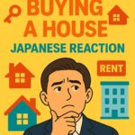 A comical illustration of rice bowls and samurai imagery, reflecting Japanese humor about high rice prices.